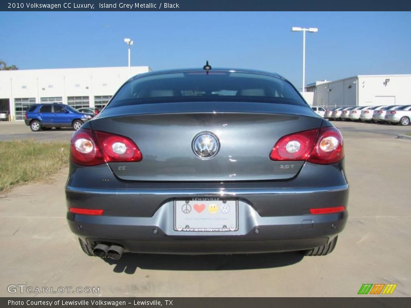 Island Grey Metallic / Black 2010 Volkswagen CC Luxury