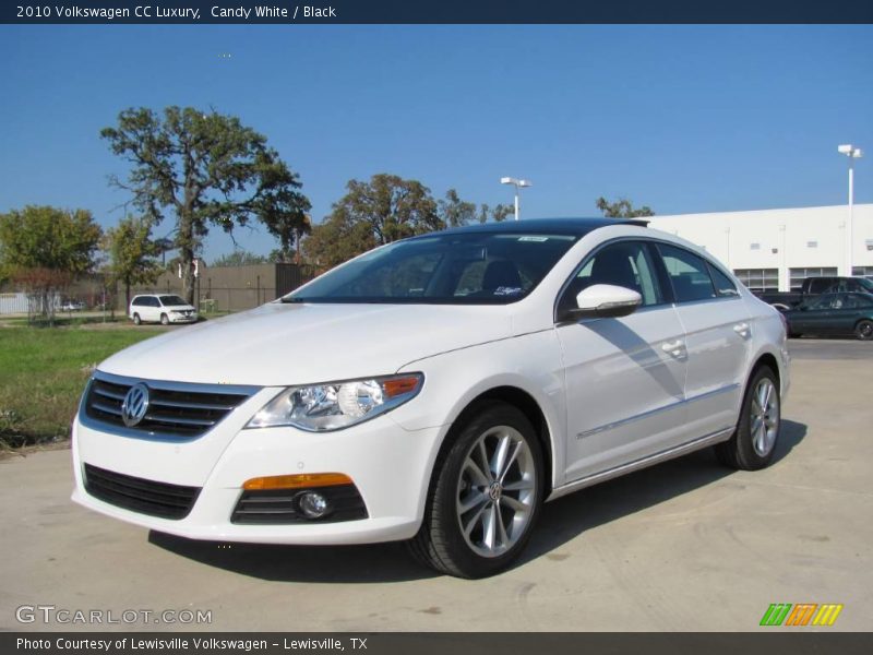 Candy White / Black 2010 Volkswagen CC Luxury