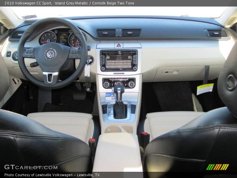 Island Grey Metallic / Cornsilk Beige Two Tone 2010 Volkswagen CC Sport