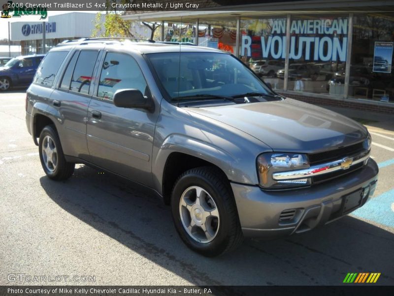 Graystone Metallic / Light Gray 2008 Chevrolet TrailBlazer LS 4x4