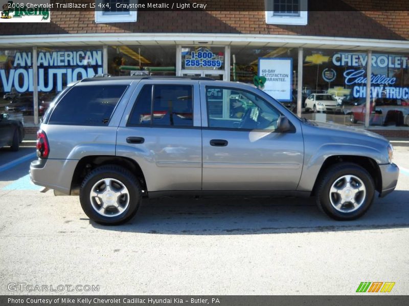 Graystone Metallic / Light Gray 2008 Chevrolet TrailBlazer LS 4x4