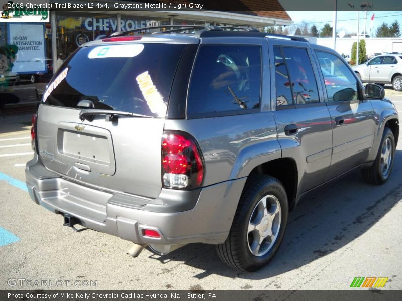 Graystone Metallic / Light Gray 2008 Chevrolet TrailBlazer LS 4x4