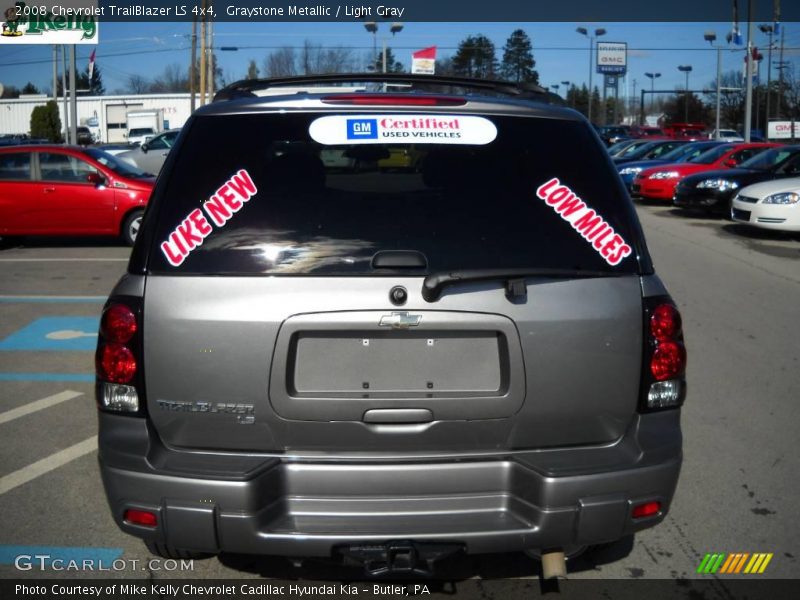 Graystone Metallic / Light Gray 2008 Chevrolet TrailBlazer LS 4x4