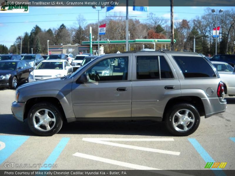Graystone Metallic / Light Gray 2008 Chevrolet TrailBlazer LS 4x4
