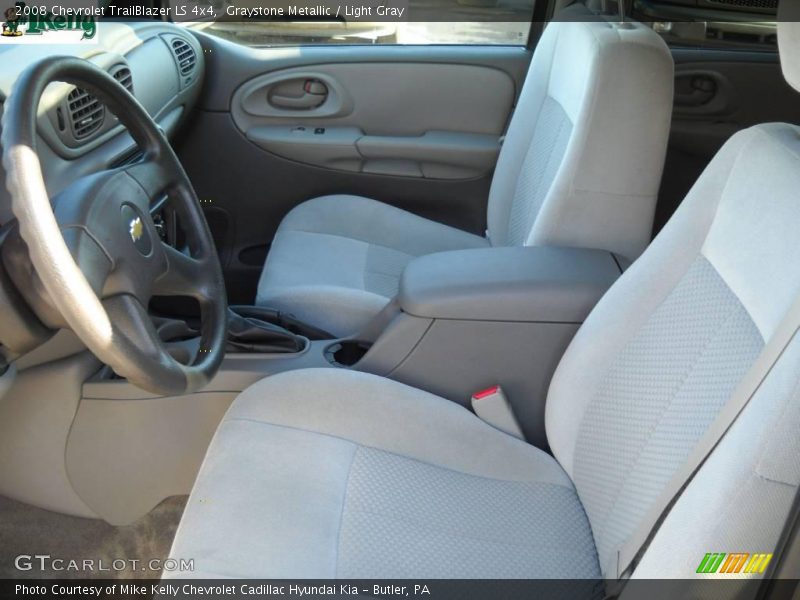 Graystone Metallic / Light Gray 2008 Chevrolet TrailBlazer LS 4x4
