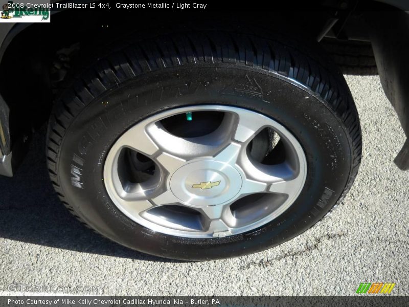Graystone Metallic / Light Gray 2008 Chevrolet TrailBlazer LS 4x4