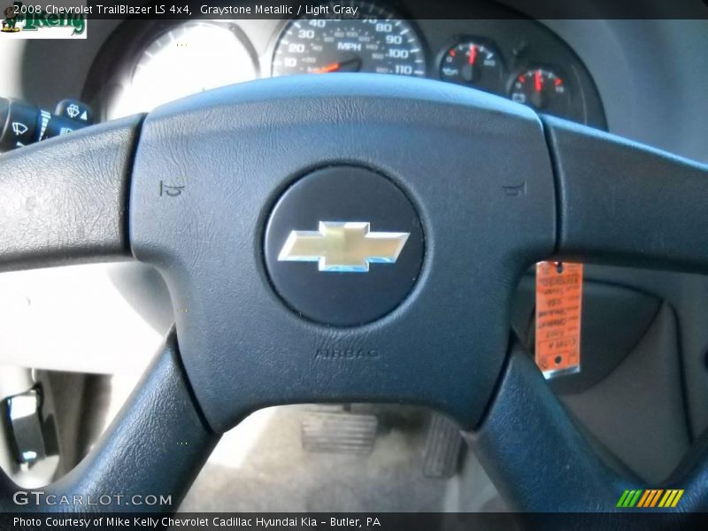 Graystone Metallic / Light Gray 2008 Chevrolet TrailBlazer LS 4x4