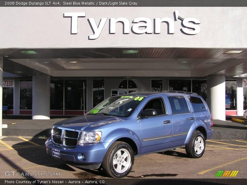 Steel Blue Metallic / Dark/Light Slate Gray 2008 Dodge Durango SLT 4x4