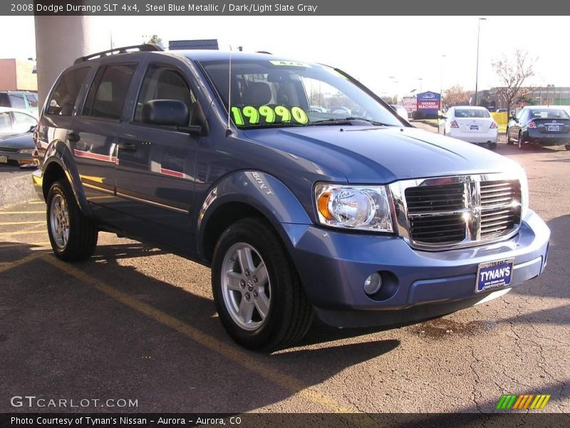 Steel Blue Metallic / Dark/Light Slate Gray 2008 Dodge Durango SLT 4x4