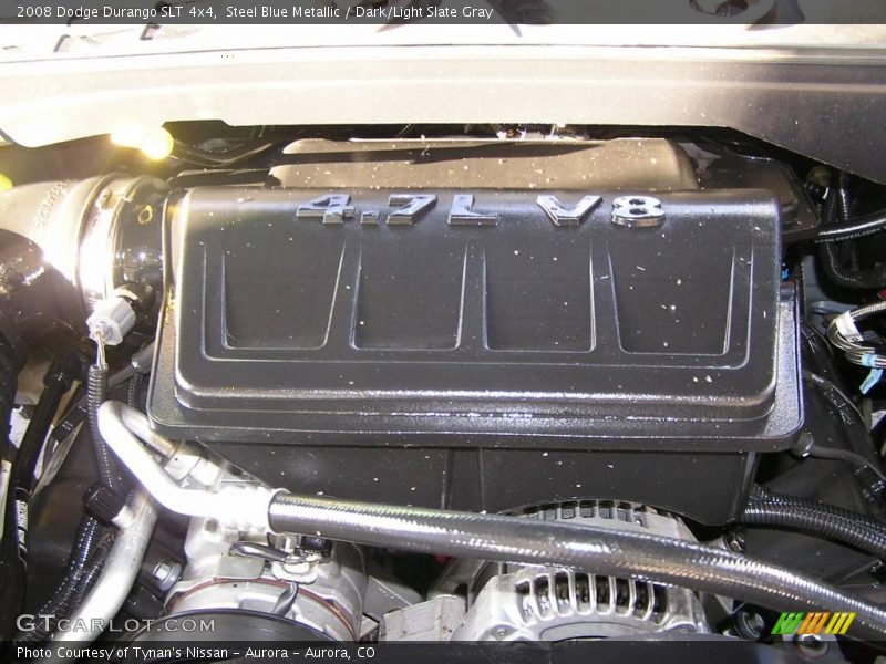 Steel Blue Metallic / Dark/Light Slate Gray 2008 Dodge Durango SLT 4x4