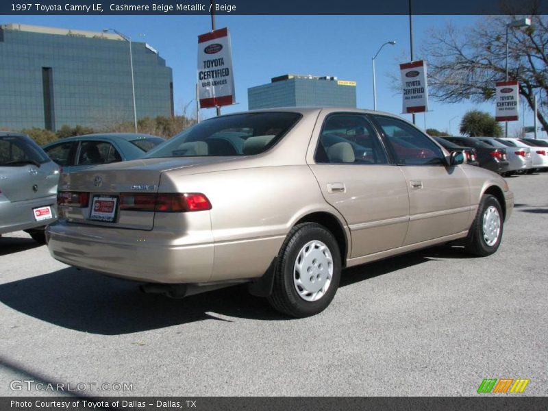 Cashmere Beige Metallic / Beige 1997 Toyota Camry LE