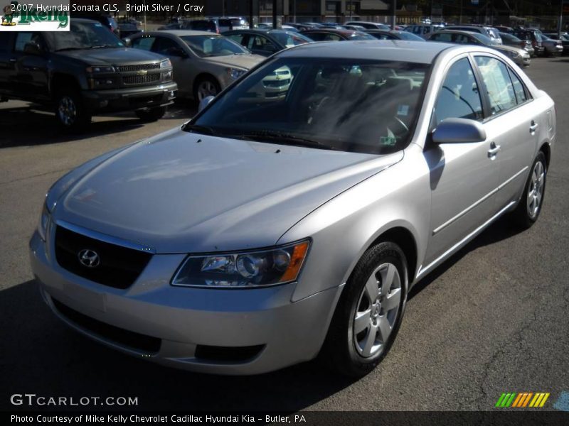 Bright Silver / Gray 2007 Hyundai Sonata GLS