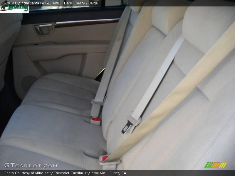 Dark Cherry / Beige 2009 Hyundai Santa Fe GLS 4WD