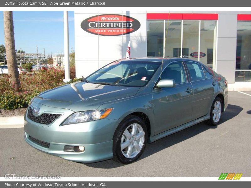 Aloe Green Metallic / Charcoal 2009 Toyota Camry SE