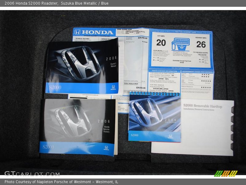 Suzuka Blue Metallic / Blue 2006 Honda S2000 Roadster