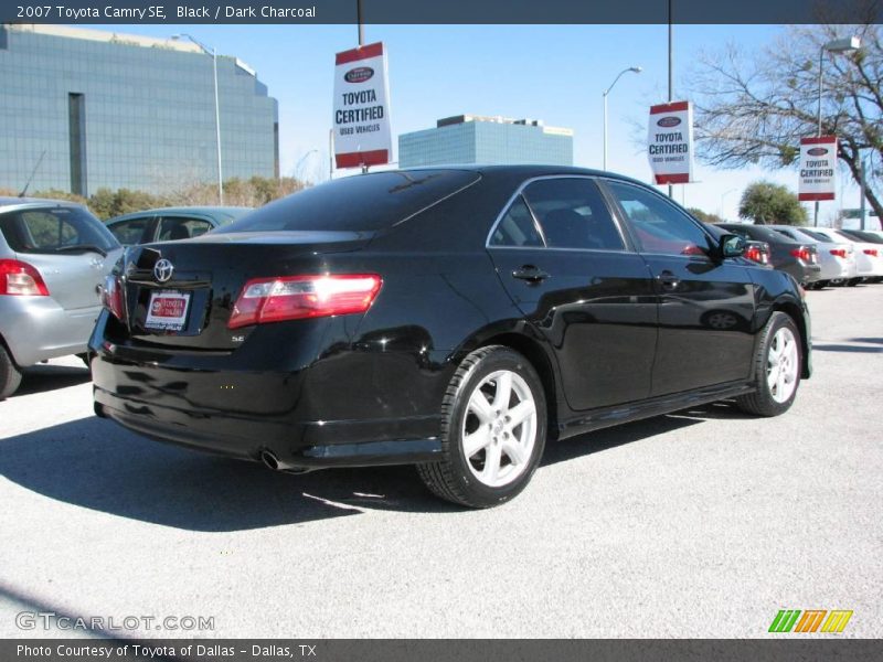Black / Dark Charcoal 2007 Toyota Camry SE