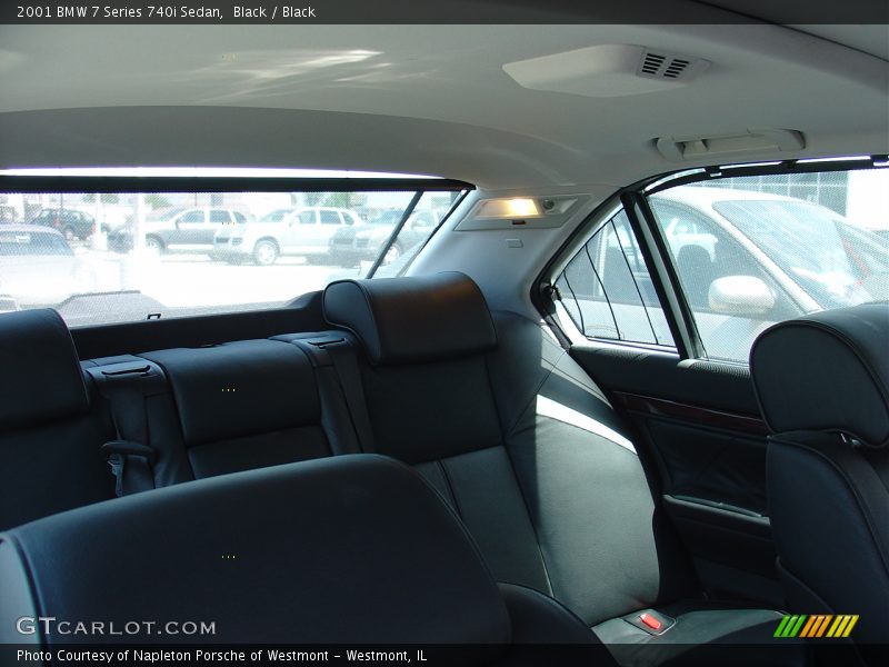 Black / Black 2001 BMW 7 Series 740i Sedan