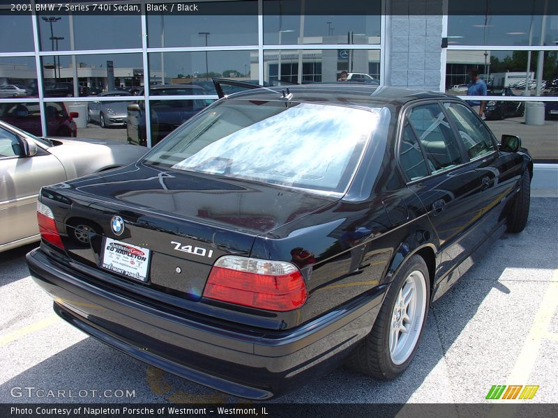 Black / Black 2001 BMW 7 Series 740i Sedan