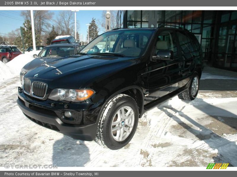 Jet Black / Beige Dakota Leather 2005 BMW X5 3.0i