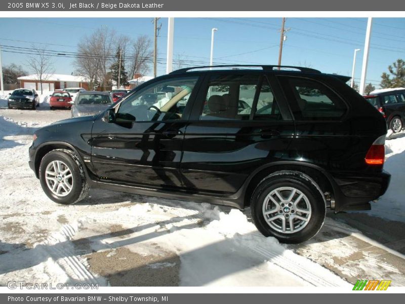 Jet Black / Beige Dakota Leather 2005 BMW X5 3.0i