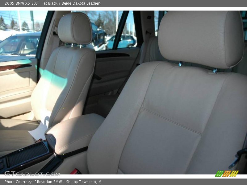 Jet Black / Beige Dakota Leather 2005 BMW X5 3.0i