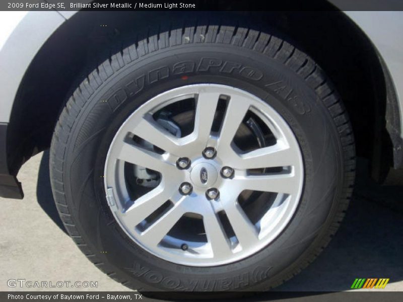 Brilliant Silver Metallic / Medium Light Stone 2009 Ford Edge SE