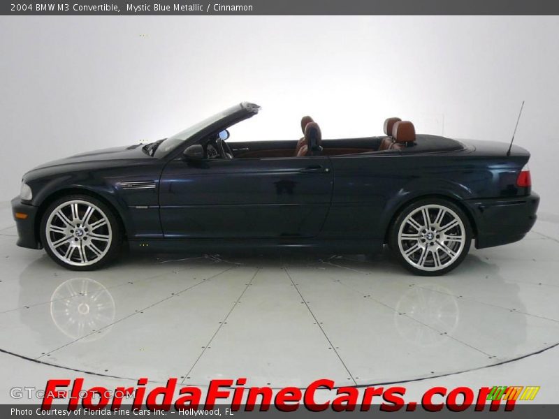 Mystic Blue Metallic / Cinnamon 2004 BMW M3 Convertible