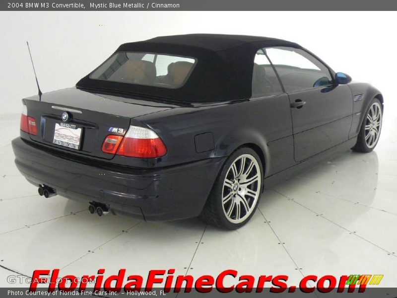 Mystic Blue Metallic / Cinnamon 2004 BMW M3 Convertible