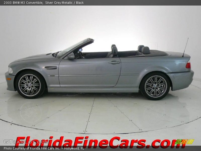 Silver Grey Metallic / Black 2003 BMW M3 Convertible