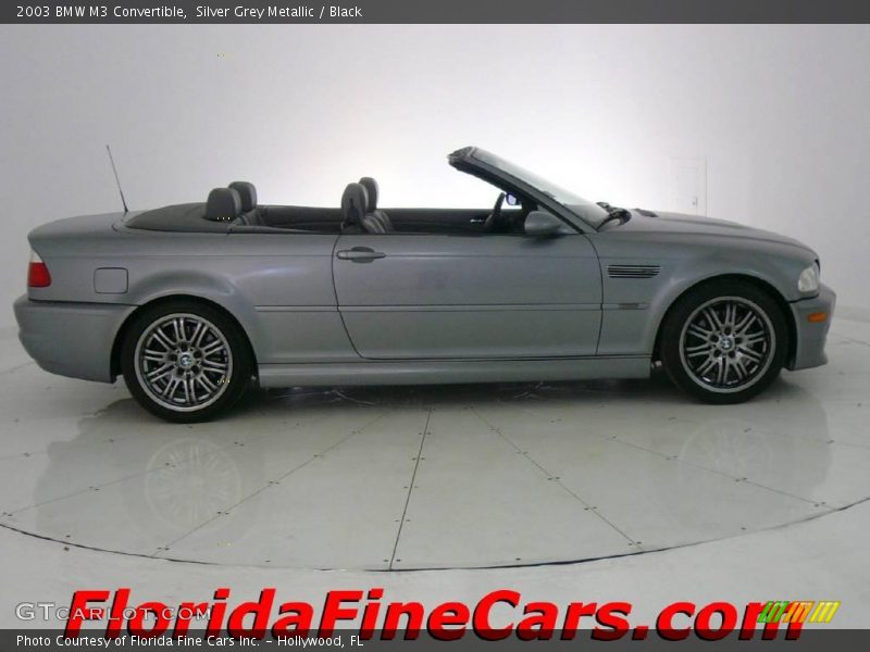 Silver Grey Metallic / Black 2003 BMW M3 Convertible