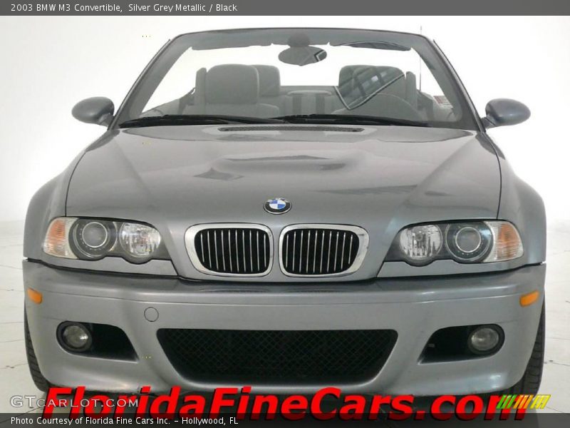 Silver Grey Metallic / Black 2003 BMW M3 Convertible