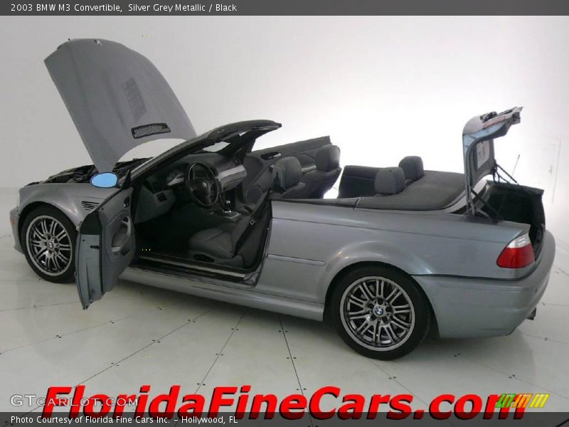 Silver Grey Metallic / Black 2003 BMW M3 Convertible