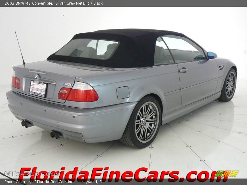 Silver Grey Metallic / Black 2003 BMW M3 Convertible