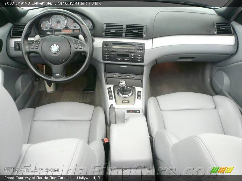 Silver Grey Metallic / Black 2003 BMW M3 Convertible