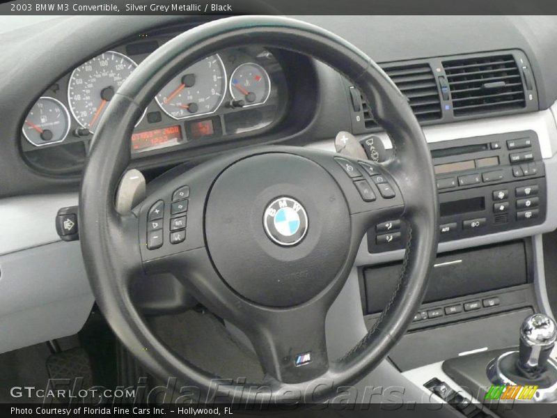 Silver Grey Metallic / Black 2003 BMW M3 Convertible