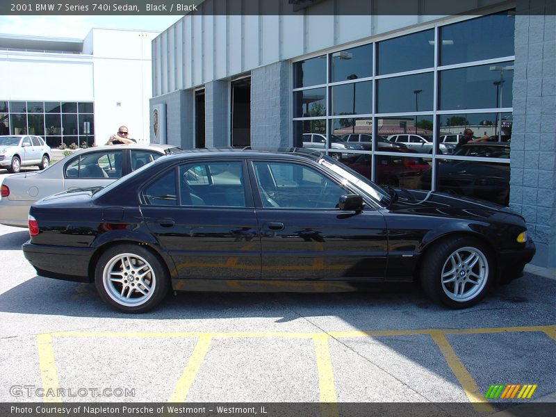 Black / Black 2001 BMW 7 Series 740i Sedan