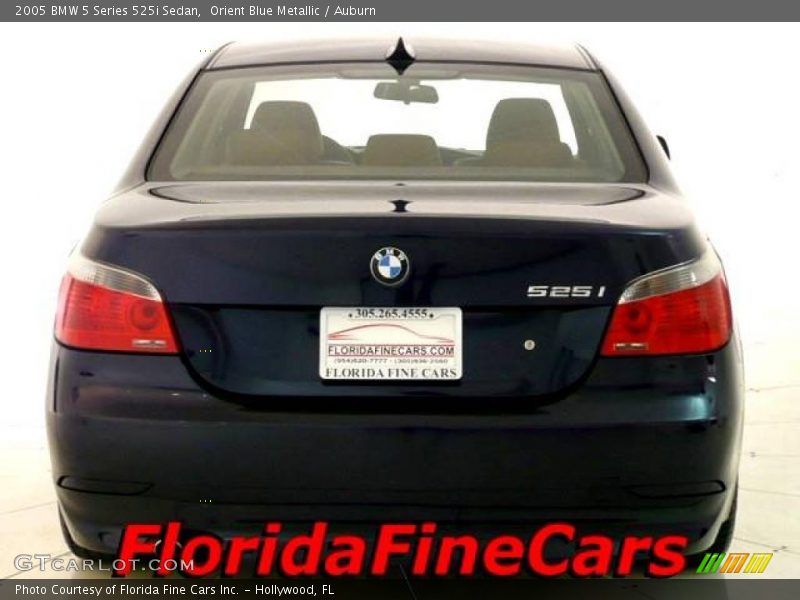 Orient Blue Metallic / Auburn 2005 BMW 5 Series 525i Sedan