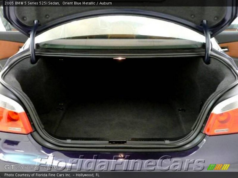 Orient Blue Metallic / Auburn 2005 BMW 5 Series 525i Sedan