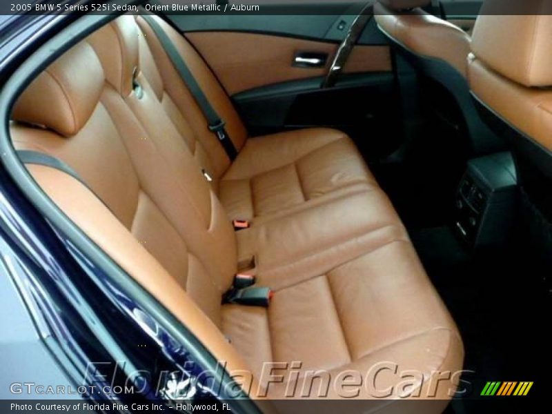 Orient Blue Metallic / Auburn 2005 BMW 5 Series 525i Sedan