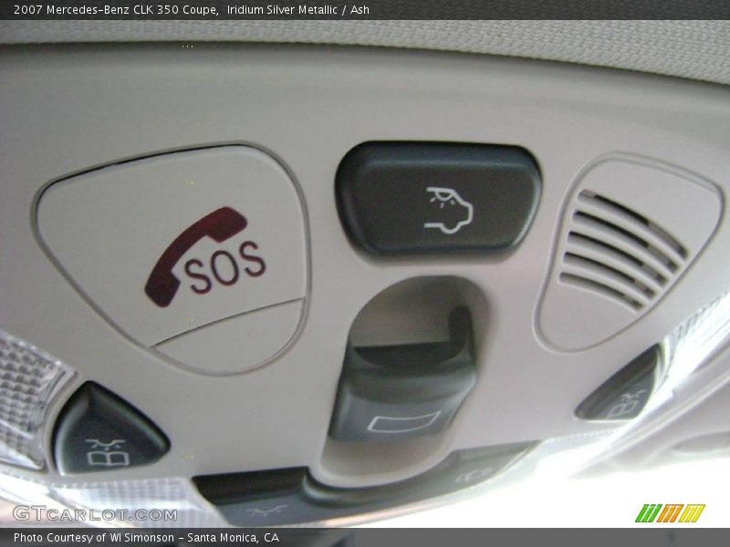 Iridium Silver Metallic / Ash 2007 Mercedes-Benz CLK 350 Coupe