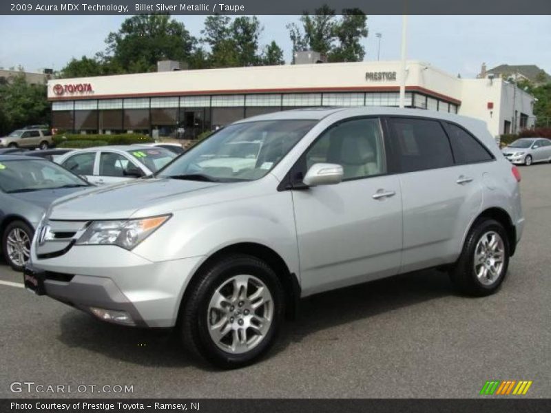Billet Silver Metallic / Taupe 2009 Acura MDX Technology