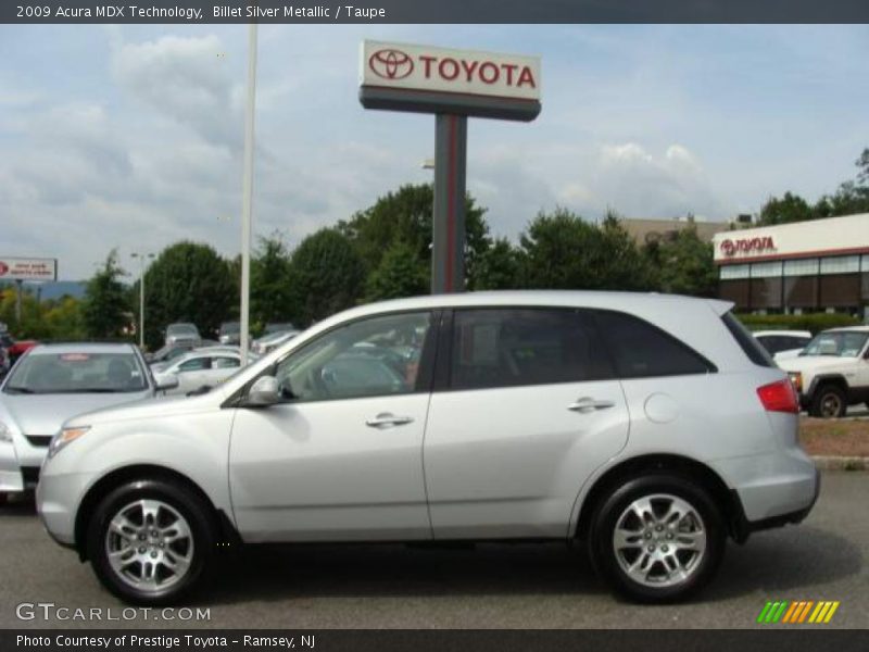 Billet Silver Metallic / Taupe 2009 Acura MDX Technology