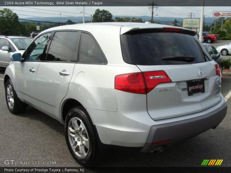 Billet Silver Metallic / Taupe 2009 Acura MDX Technology