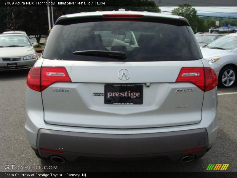 Billet Silver Metallic / Taupe 2009 Acura MDX Technology