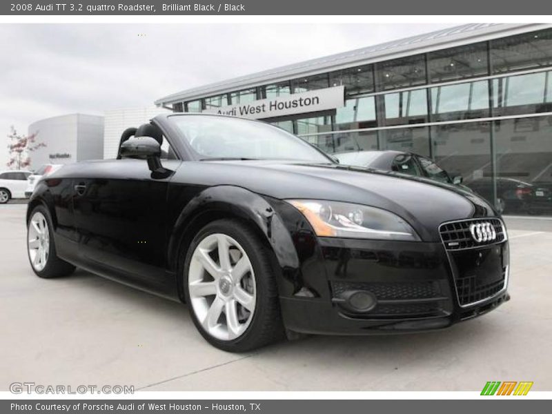 Brilliant Black / Black 2008 Audi TT 3.2 quattro Roadster