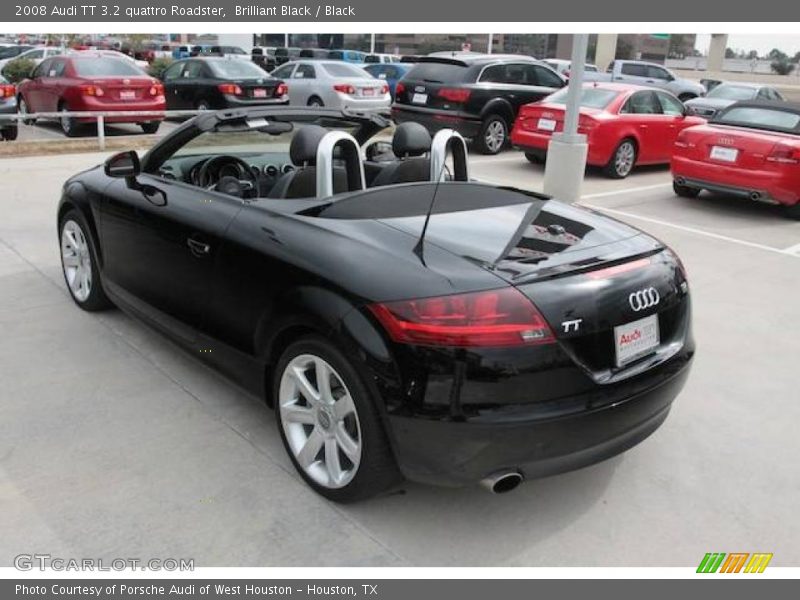 Brilliant Black / Black 2008 Audi TT 3.2 quattro Roadster