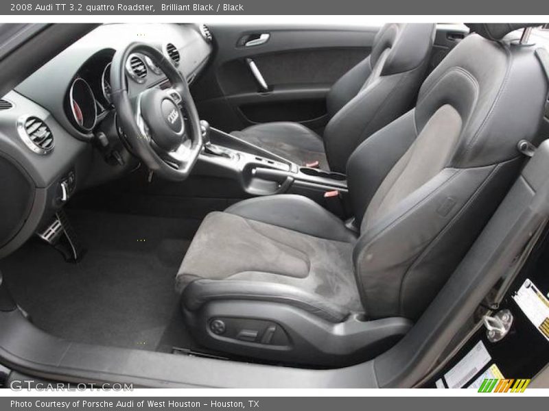 Brilliant Black / Black 2008 Audi TT 3.2 quattro Roadster