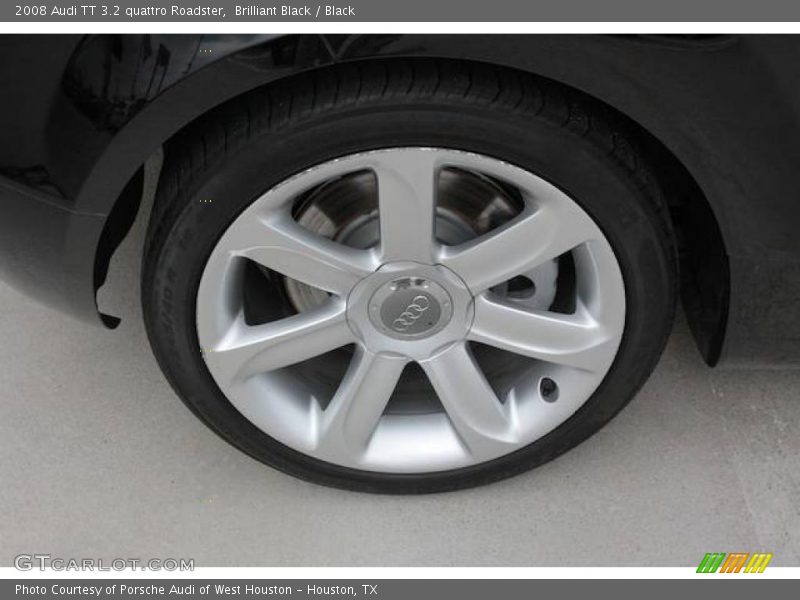 Brilliant Black / Black 2008 Audi TT 3.2 quattro Roadster