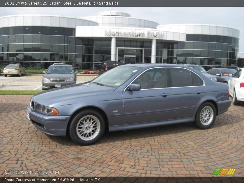 Steel Blue Metallic / Sand Beige 2001 BMW 5 Series 525i Sedan