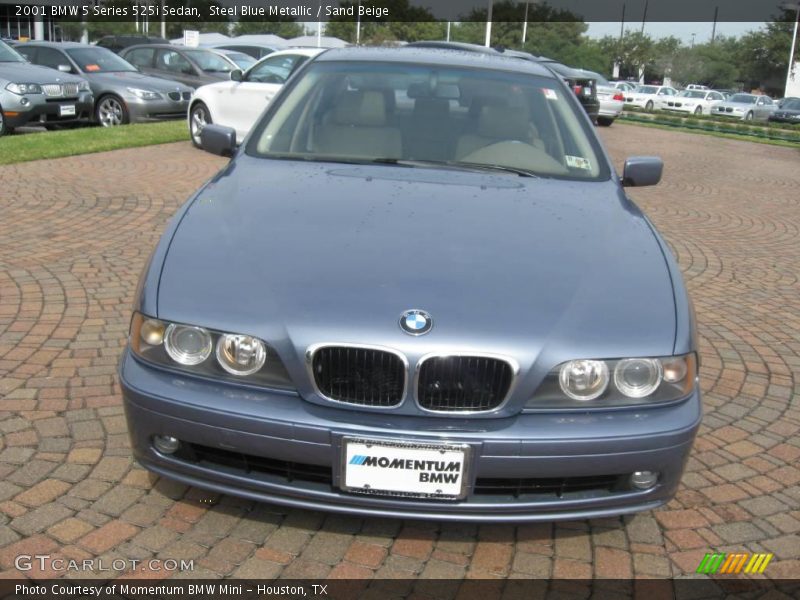 Steel Blue Metallic / Sand Beige 2001 BMW 5 Series 525i Sedan